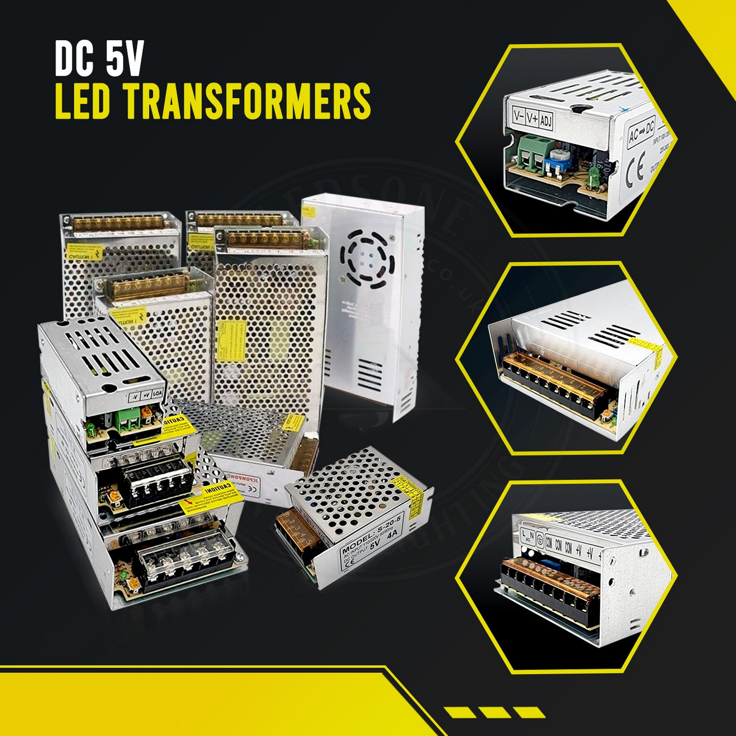 150W 30A Switching Power Supply 110V/220V to 5V IP20 Transformer ~ 3278