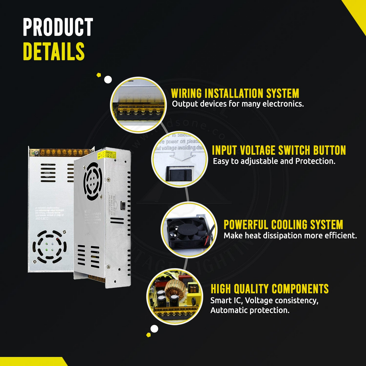150W 30A Switching Power Supply 110V/220V to 5V IP20 Transformer ~ 3278