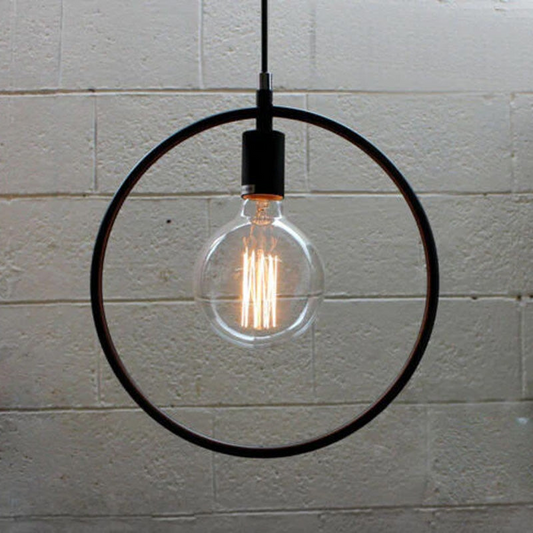 Kitchen Lights Black Metal over table~3181