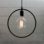 Kitchen Lights Black Metal over table~3181