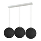 Rattan Pendant Light Fixtures Black 3 light ~1879