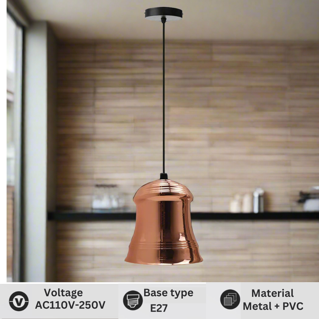LEDSone industrial Style Pendant Light Rose Gold Colours Lamp Shade~2534