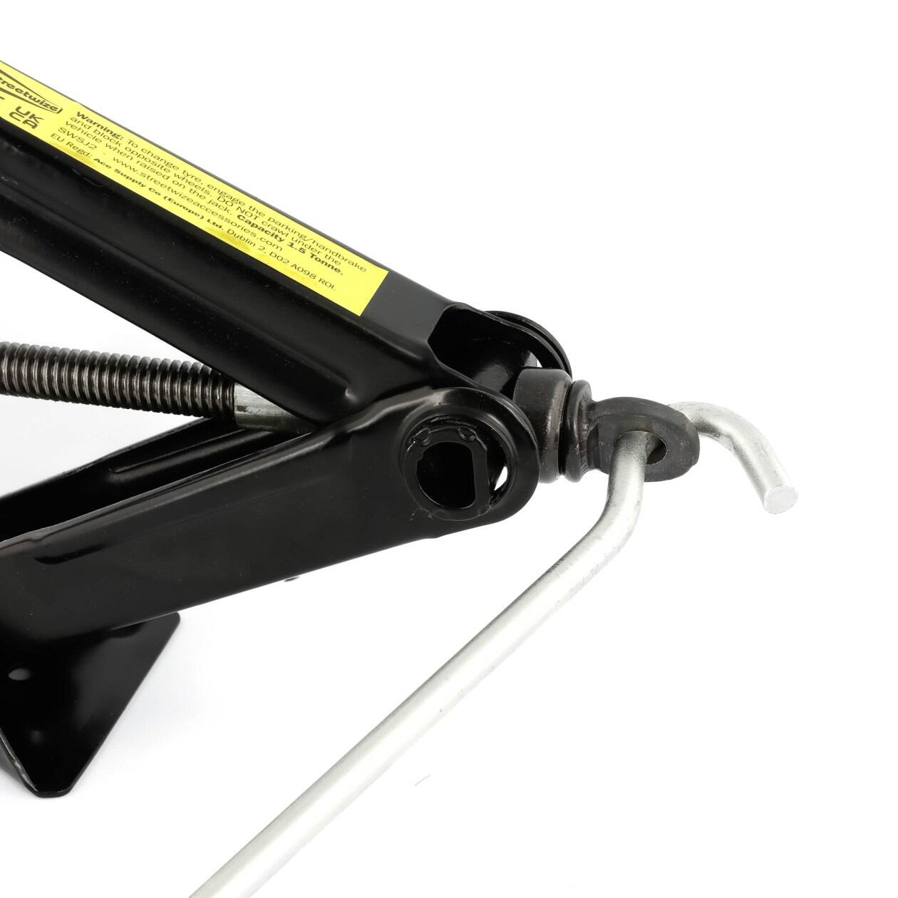 1.5 Tonne Heavy Duty Scissor Jack - Emergency Car & Garage Lifting Tool