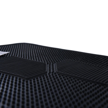 Universal Single Rectangular Rubber Car Mat - Anti-Slip & Weather-Resistant