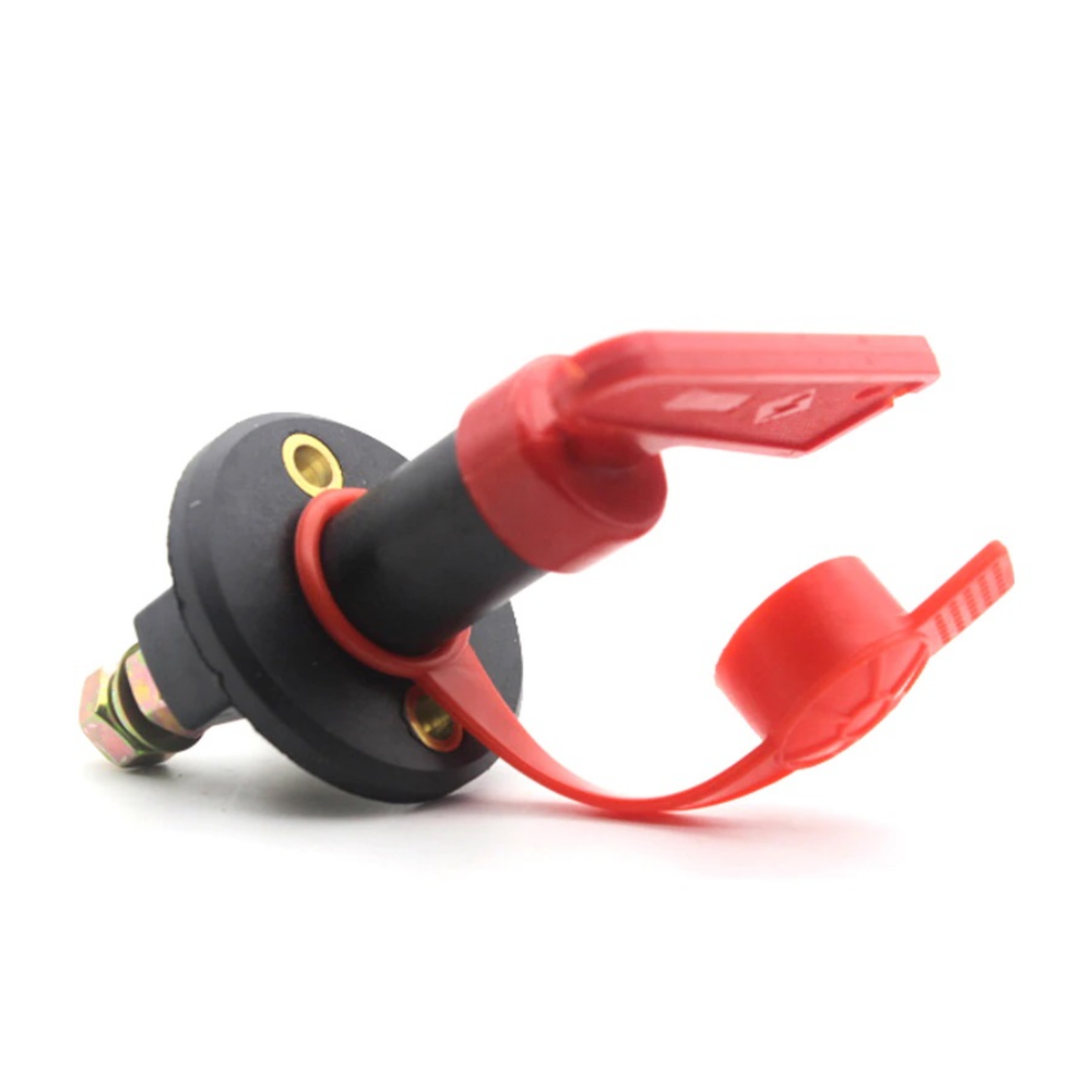 Battery Isolator Switch 100A - 12V/24V Heavy Duty with 2 Keys & Waterproof Cover