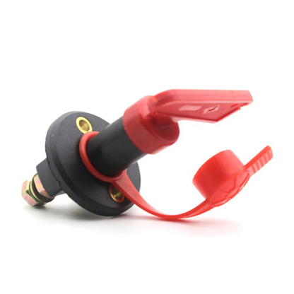 Battery Isolator Switch 100A - 12V/24V Heavy Duty with 2 Keys & Waterproof Cover