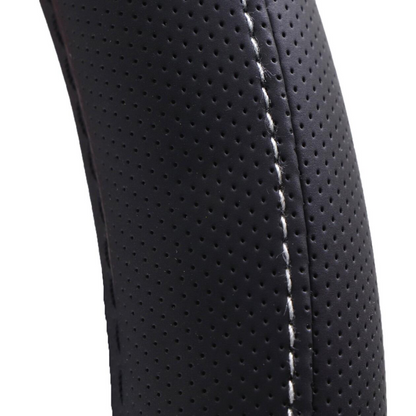Soft Grip Steering Wheel Cover - Black Non-Slip Slip-On 37-39cm