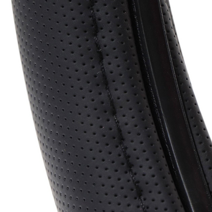 Soft Grip Steering Wheel Cover - Black Non-Slip Slip-On 37-39cm