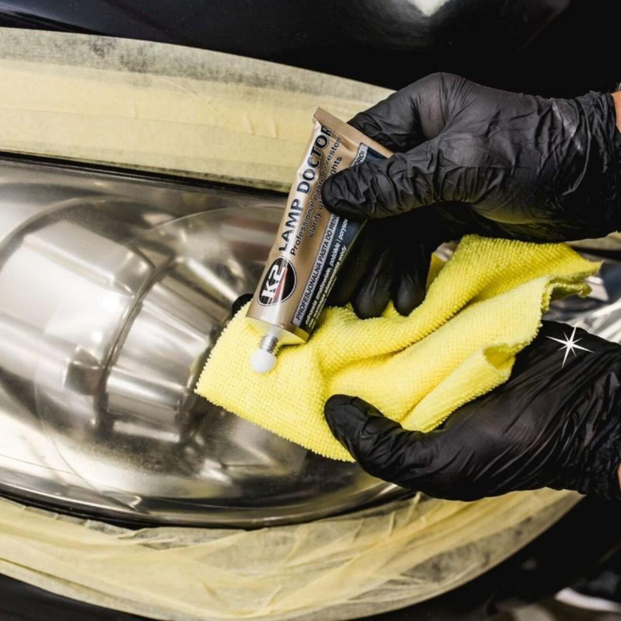 K2 Lamp Doctor Headlight Restoration Paste - Removes Scratches & Yellowing, 60g