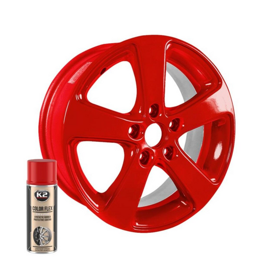 K2 COLOR FLEX Rubber Spray Red - 400ml for Protective Coating
