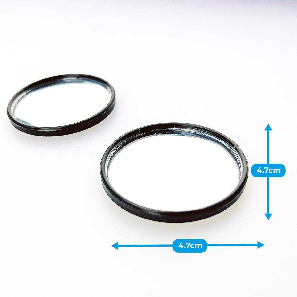 2x Blind Spot Convex Mirrors - Enhance Visibility & Drive Safely