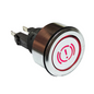 Savage 12V Brake Test Push Button Switch - Blue LED Latching Function
