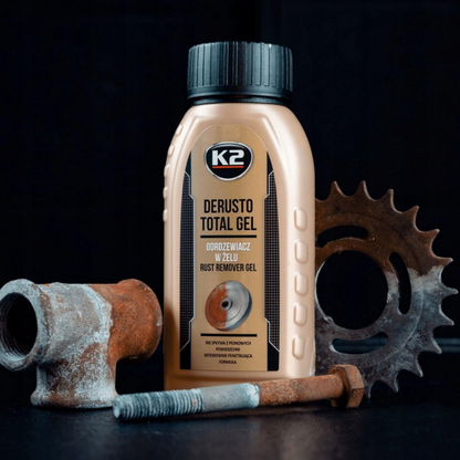K2 DERUSTO Total Gel - Professional Rust Remover & Metal Protection, 250ml