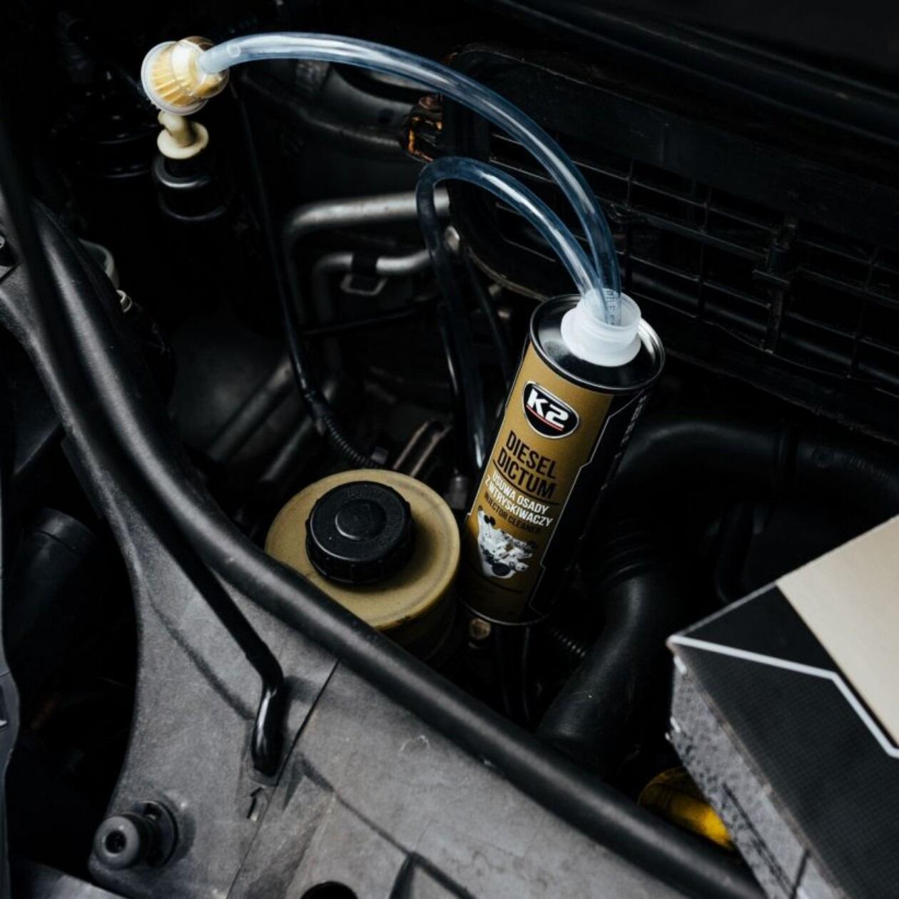 K2 Diesel Dictum Injector Cleaning Kit - Common Rail Diesel Cleaner, 500ml
