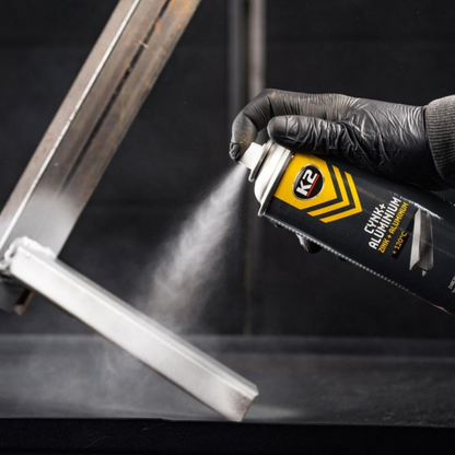 K2 ZINC+ Aluminum Spray - Corrosion Protection +120°C Heat Resistance, 400ml
