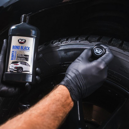 K2 BONO BLACK - Back to Black Bumper, Plastic & Rubber Restorer, 500g