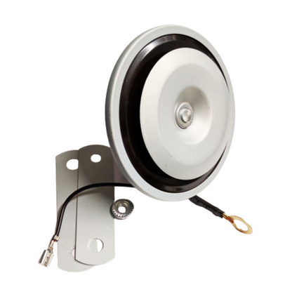 Universal 12V Low Tone Disc Horn - 110dB with Fly Lead & Bracket