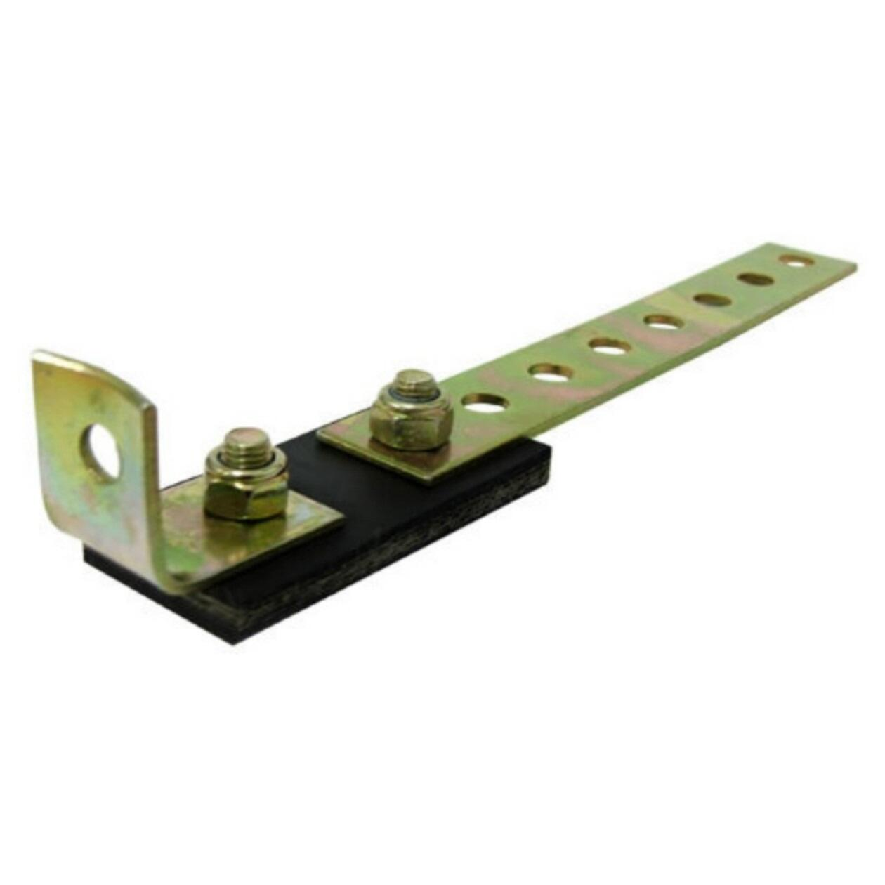 Universal Rubber/Steel Exhaust Mount Bracket Hook with Angled Knuckle Joint - 230mm