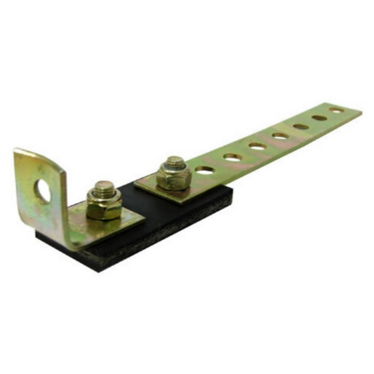 Universal Rubber/Steel Exhaust Mount Bracket Hook with Angled Knuckle Joint - 230mm