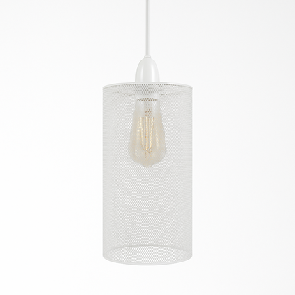 Easy Fit White Drum Metal Lampshade for Pendant Light ~2510