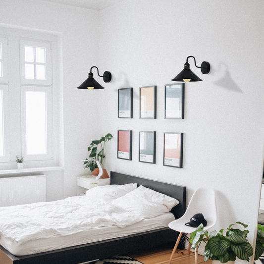 Modern Retro Industrial Black Colour Wall Mounted Lights Rustic Sconce Lamps Fixture~2484