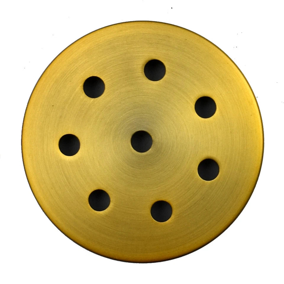 LEDSone industrial vintage 8 Outlet Yellow Brass Metal Ceiling Rose 120x25mm~2749