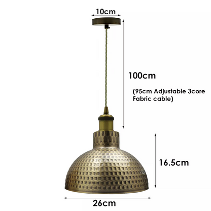Metal Pendent Ceiling Light Shade Vintage Retro Hanging Pendant Light~3441