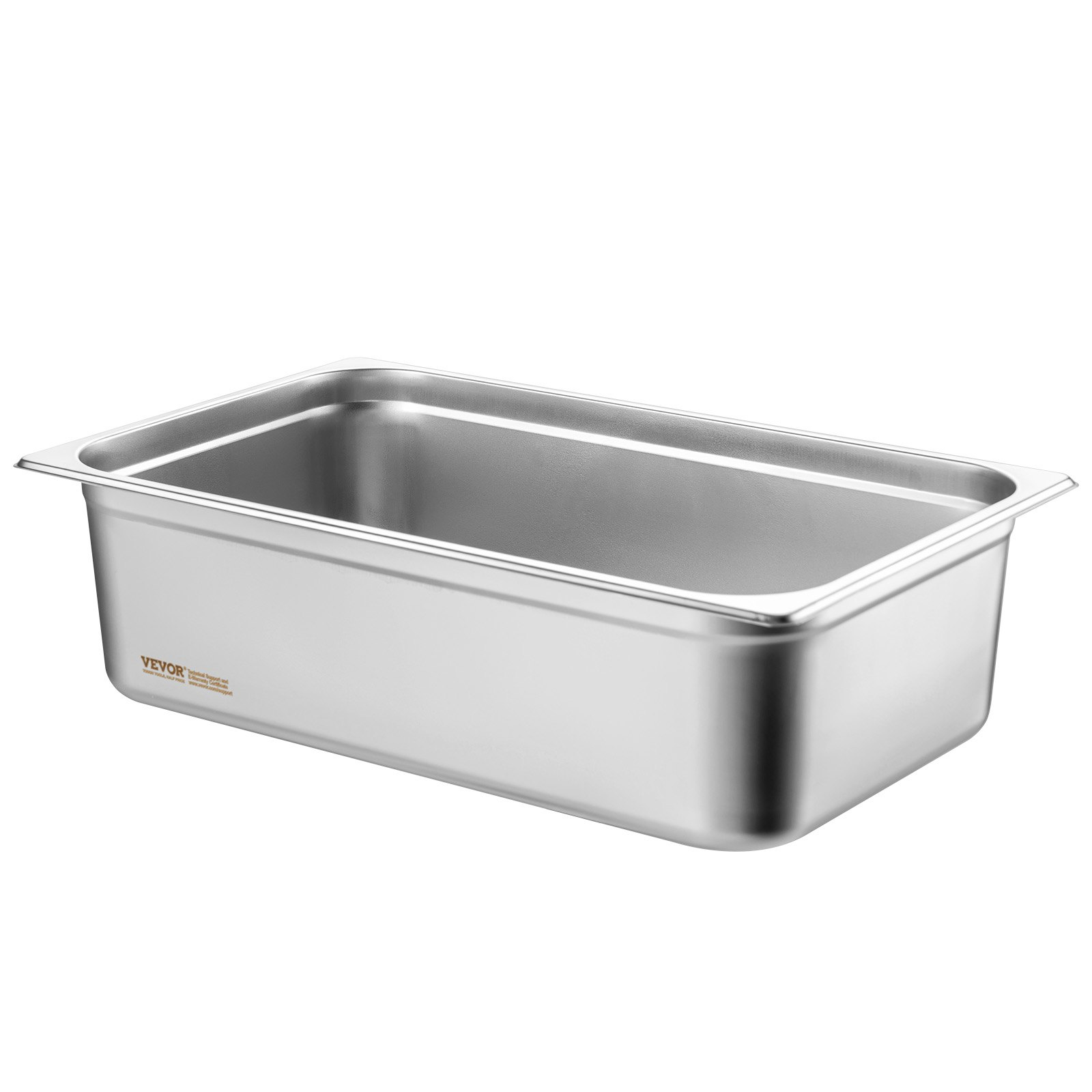 VEVOR 6 Pack Full Size Hotel Pans Steam Table Pan Stainless Steel 6" Deep - Shoppe Emporium