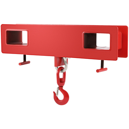 VEVOR 2 Ton Forklift Lifting Hook 4000 LBS/2000KG Capacity Lift Truck Fork Hoist Swivel Hook Mobile Crane Forklift Attachments