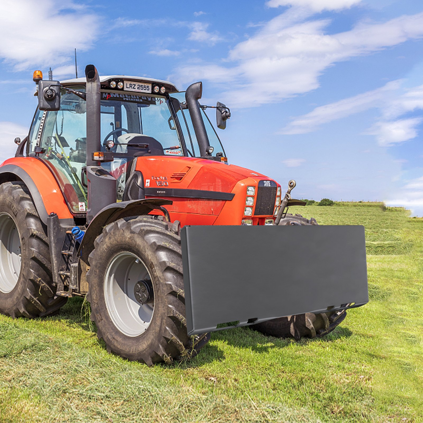 VEVOR Skid Steer Mount Plate 0.31" Thick Skid Steer Attachment Plate High Quality Steel Quick Attachment Loader Plate with 3 Additional Welding Rods Easy to Weld or Bolt to Different Accessories