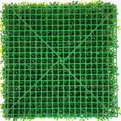 VEVOR Artificial Boxwood Panel UV 20" X 20" Boxwood Hedge Wall Panels, Artificial Grass Backdrop Wall 4 cm Green Grass Wall, Fake Hedge for Decor Privacy Fence Indoor, Outdoor Garden Backyard (12Pack)
