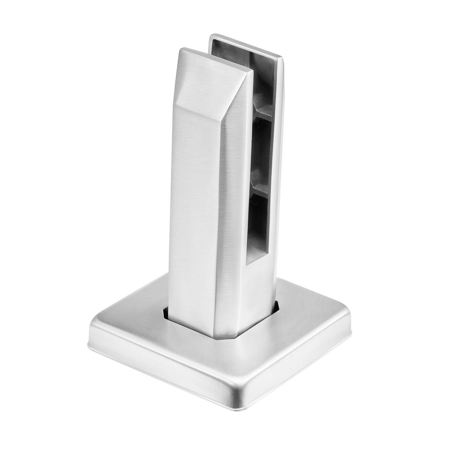 VEVOR Glass Clamp 10 PCS Square Railing Bracket for 0.31 "-0.47 " Glass Silver