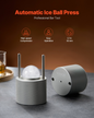 VEVOR Ice Ball Press Ice Ball Maker 2.1"/53mm Ice Press Kit for Whiskey Silver