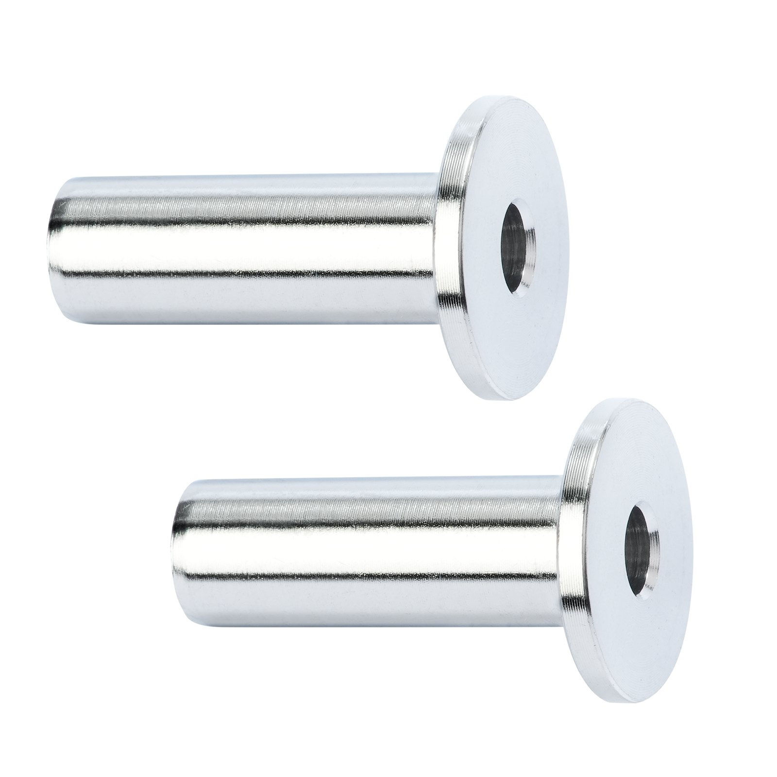 VEVOR 81 Pack T316 Stainless Steel Protector Sleeves for 3.2mm Wire Rope Cable Railing, DIY Balustrade T316 Marine Grade, Come with A Free Drill Bit, Silver