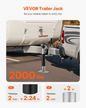 VEVOR Trailer Jack Bolt-on Trailer Tongue Jack 2000 lbs Dynamic Load 10" Travel