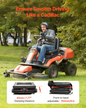 VEVOR Seat Suspension Kit with Slider Track & Dustcover Fits Lawn Mower Forklift