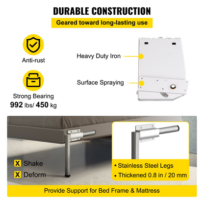 DIY Murphy Bed Springs Mechanism Hardware Kit Vertical for