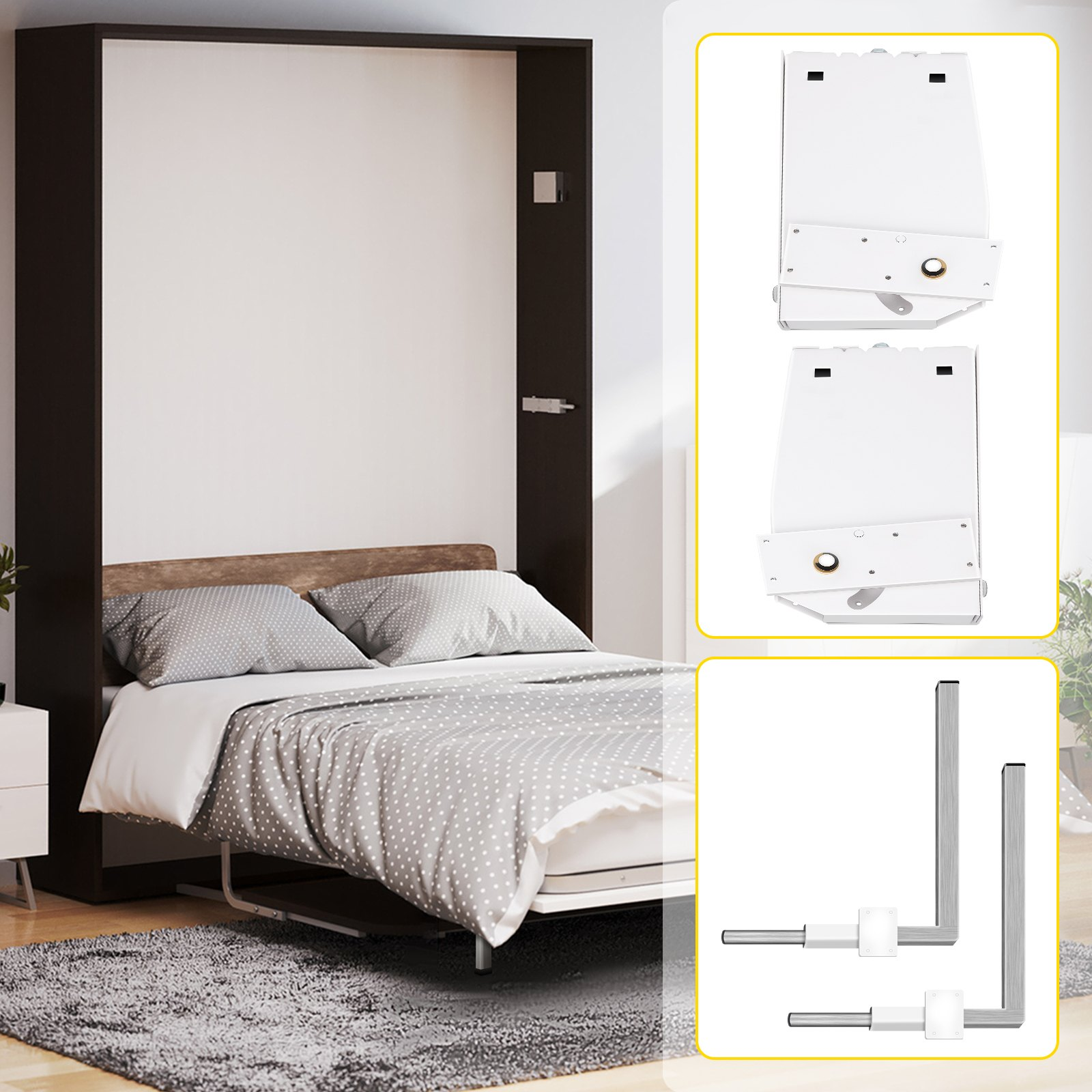 DIY Murphy Bed Springs Mechanism Hardware Kit Vertical for