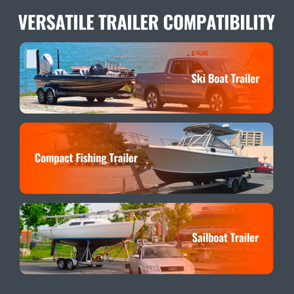 VEVOR Boat Trailer Guide, 1.5M Adjustable Design Trailer Guide Poles, 2PCS Rustproof Galvanized Steel Trailer Guide ons, Trailer Guides with PVC Pipes, for Ski Boat, Fishing Boat or Sailboat Trailer