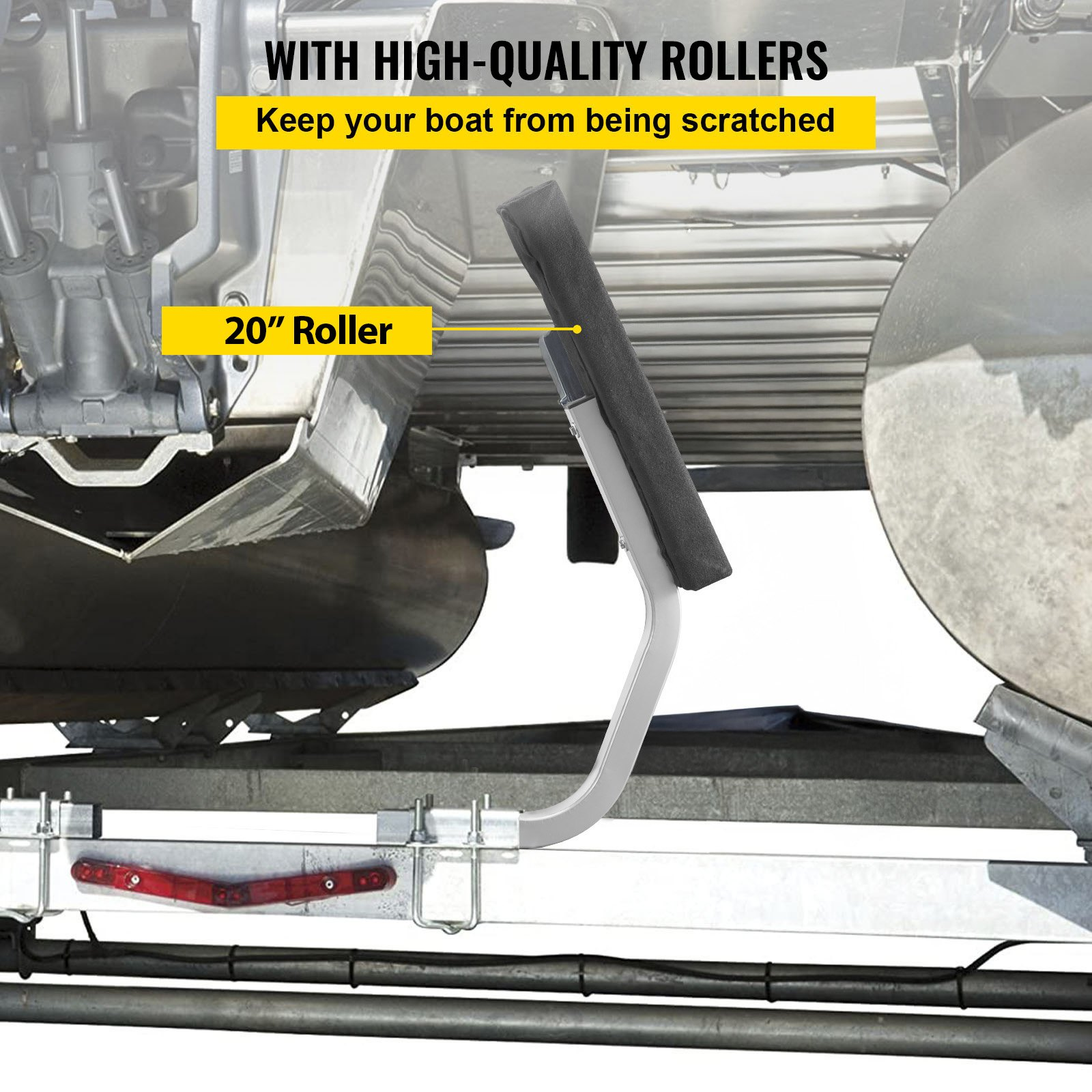 VEVOR Boat Trailer Guide-on 24" C-shaped Trailer Guide on w/Carpet-padded Boards