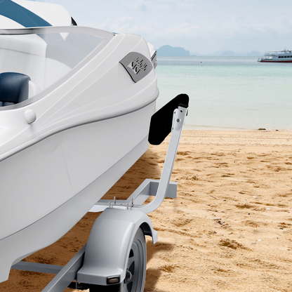 VEVOR Boat Trailer Guide, 0.7M Adjustable Design Short Bunk Guide-Ons, 2PCS Rustproof Galvanized Steel Trailer Guide Poles, Heavy Duty Roller Guide Design, for Ski Boat, Fishing Boat or Sailboat Trail