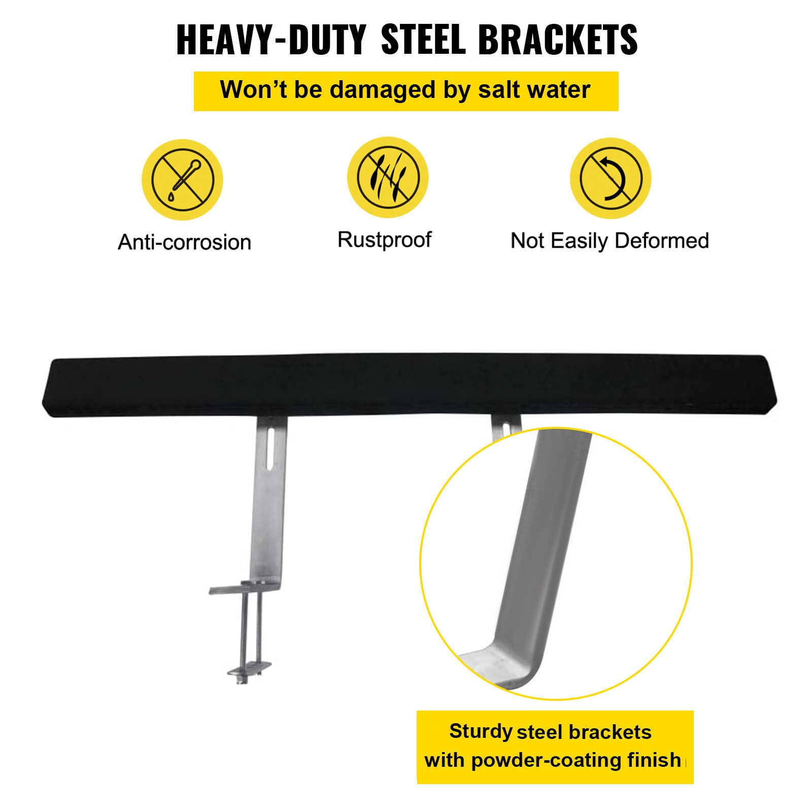 VEVOR Boat Trailer Guide-on 48" π-shape Trailer Guide on w/Carpet-padded Boards