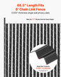 VEVOR Chain Link Fence Privacy Slats Single-Wall for 6' High Fence Bottom Lock