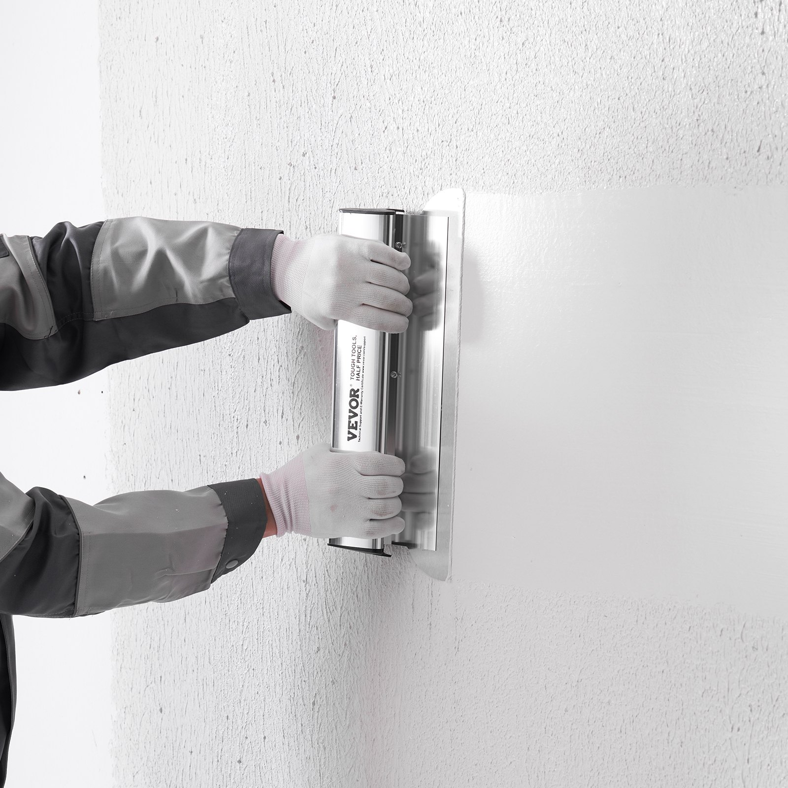 VEVOR Drywall Skimming Blade Set, 7/10/14/16/24 in (17.8/25.4/35.6/40.6/61 cm)Skimming Blades + 34 - 81.6 in/86.4 - 207 cm Extension Handle Pole, Stainless Steel Knife Professional Skim Coat Tools, for Gyprock/WallBoard/Plasterboard