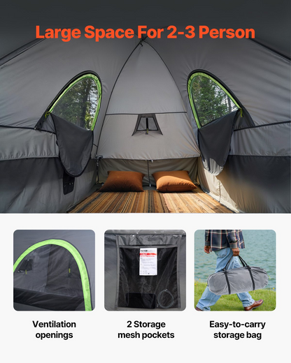 VEVOR Truck Tent 5.5-6.0ft Waterproof PU2000 Truck Bed Camping Tent 2-3 Person