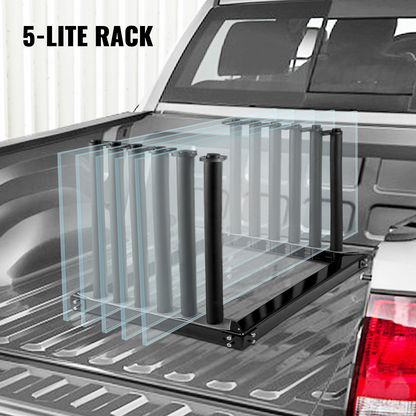 VEVOR Windshield Rack 5-Lite, Windshield Truck Rack Steel, Windshield Glass Rack 24-Inch Height, Windshield Rack for Truck with PVC Pad & Foam Padding, Glass Rack for Truck, for Glass Transportation