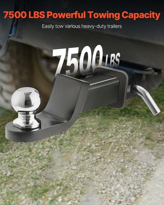 VEVOR Trailer Hitch 2" Receiver 2" Drop Trailer Hitch Ball Mount 7500 lbs