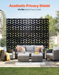 VEVOR Metal Privacy Screen 47" x 72" Freestanding Outdoor Privacy Screens