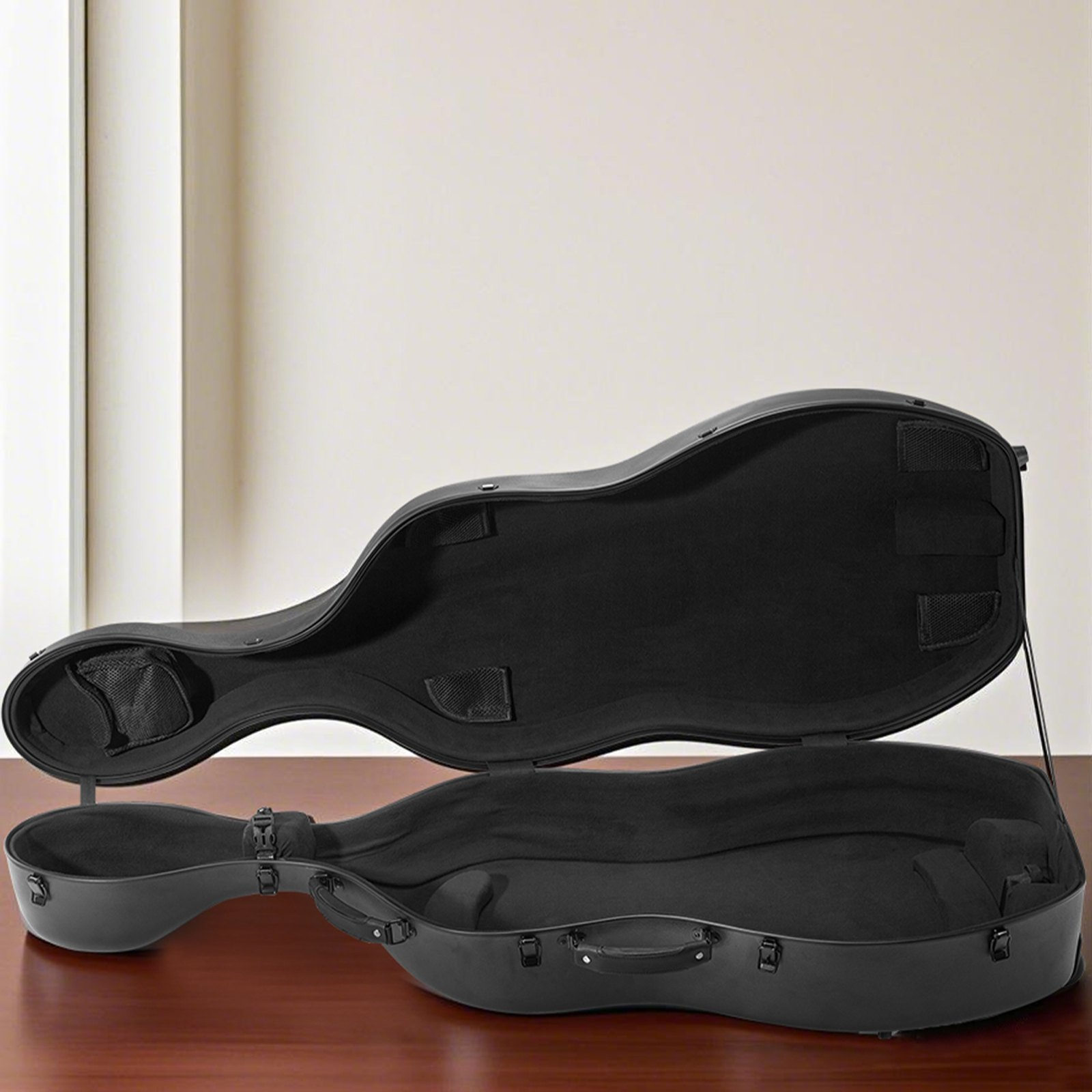 VEVOR Portable Composite Carbon Fiber 4/4 Full Size Cello Case Carrying Bag