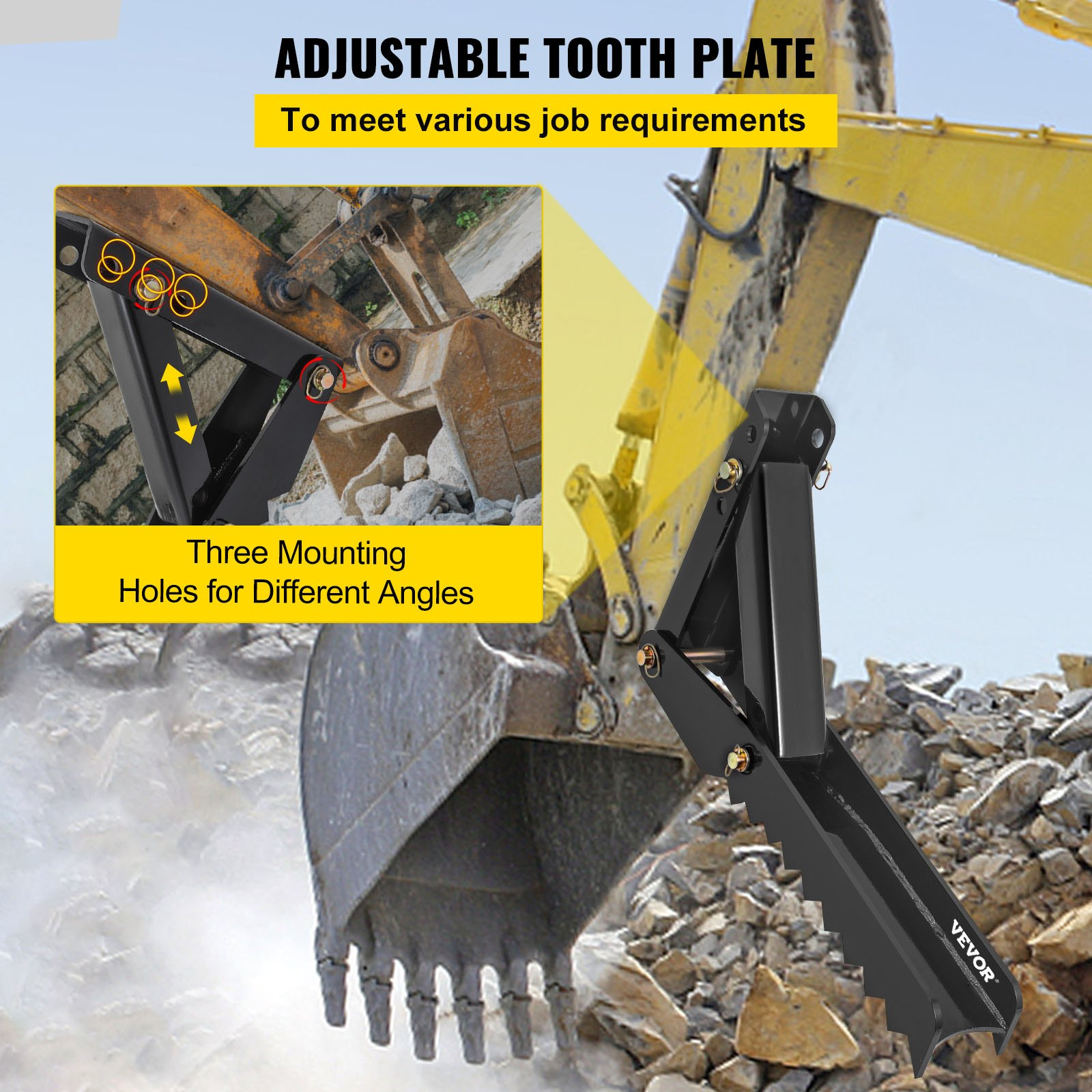VEVOR welding of thumb accessories for backhoe excavator 32"